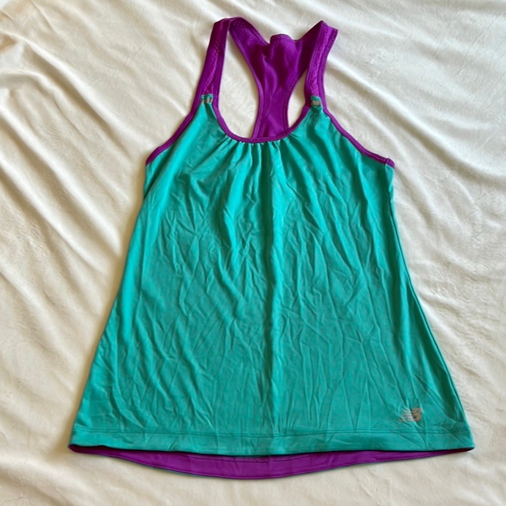 New Balance Teal and Purple Workout Tank